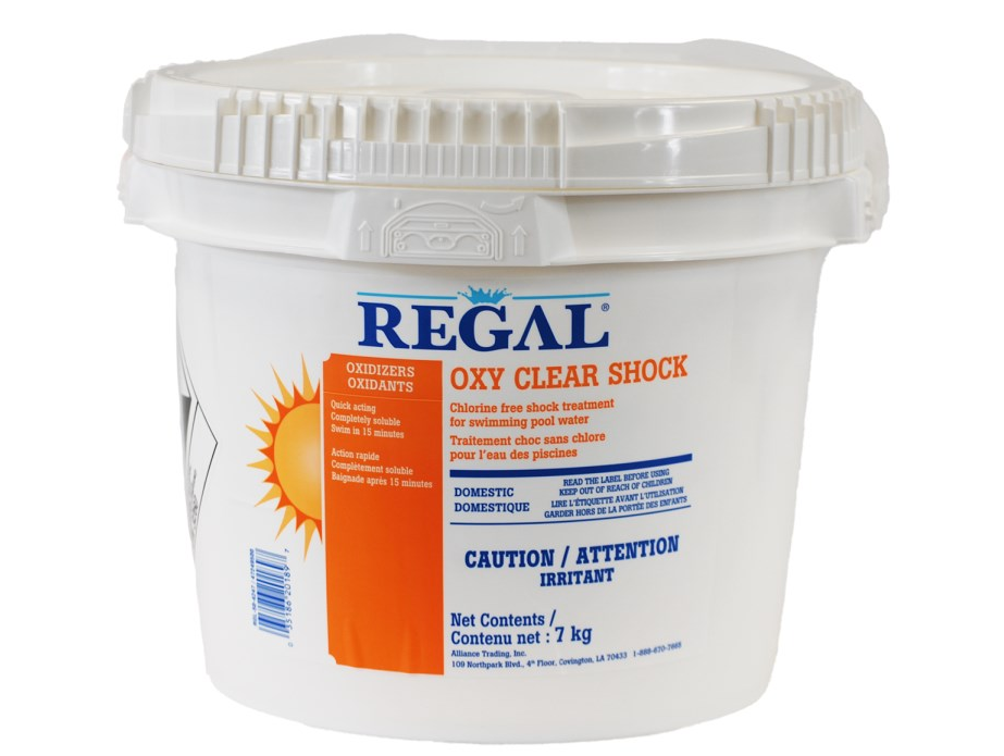 Regal Oxy Clear Shock in 3 sizes 454g, 1.8Kg and 7kg