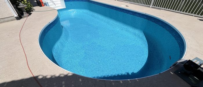 PoolWorx Oval Liner Pool install_5218