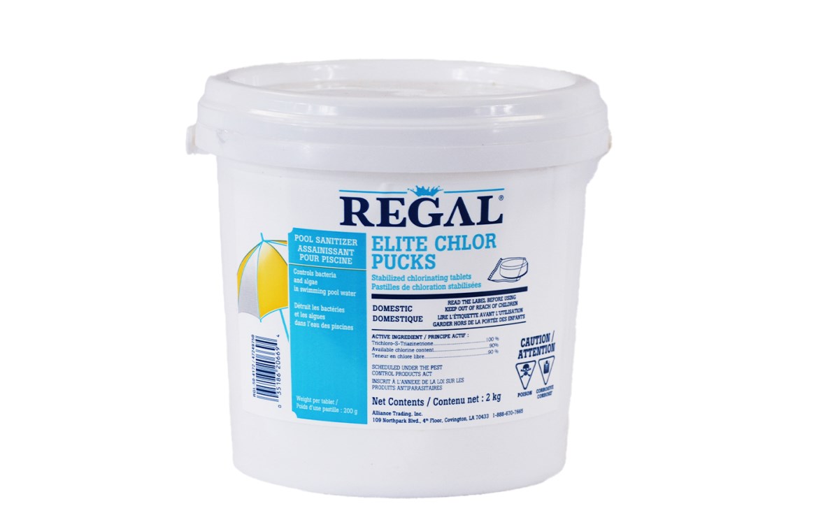 Regal Chlor Pucks in 3 sizes 1Kg, 2Kg, and 7Kg
